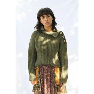 Moschino Boutique Alpaca Chunky Knit Sweater